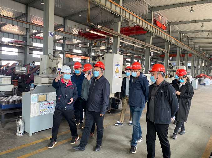 四平市鐵西區(qū)區(qū)委副書(shū)記、區(qū)長(zhǎng)付巍等相關(guān)*一行蒞臨我司